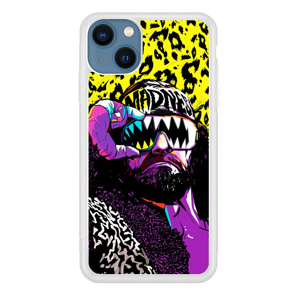 Macho Man Randy Savage iPhone 13 Pro Case-Rubber / White (2D Case)-Xtracase