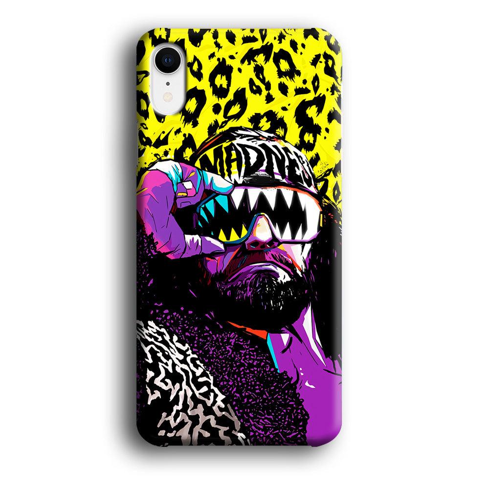 Macho Man Randy Savage iPhone XR Case-Plastic / Full Wrap (3D Case)-Xtracase