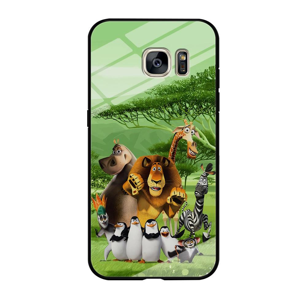 Madagascar Family Samsung Galaxy S7 Edge Case-Tempered Glass Case-Xtracase