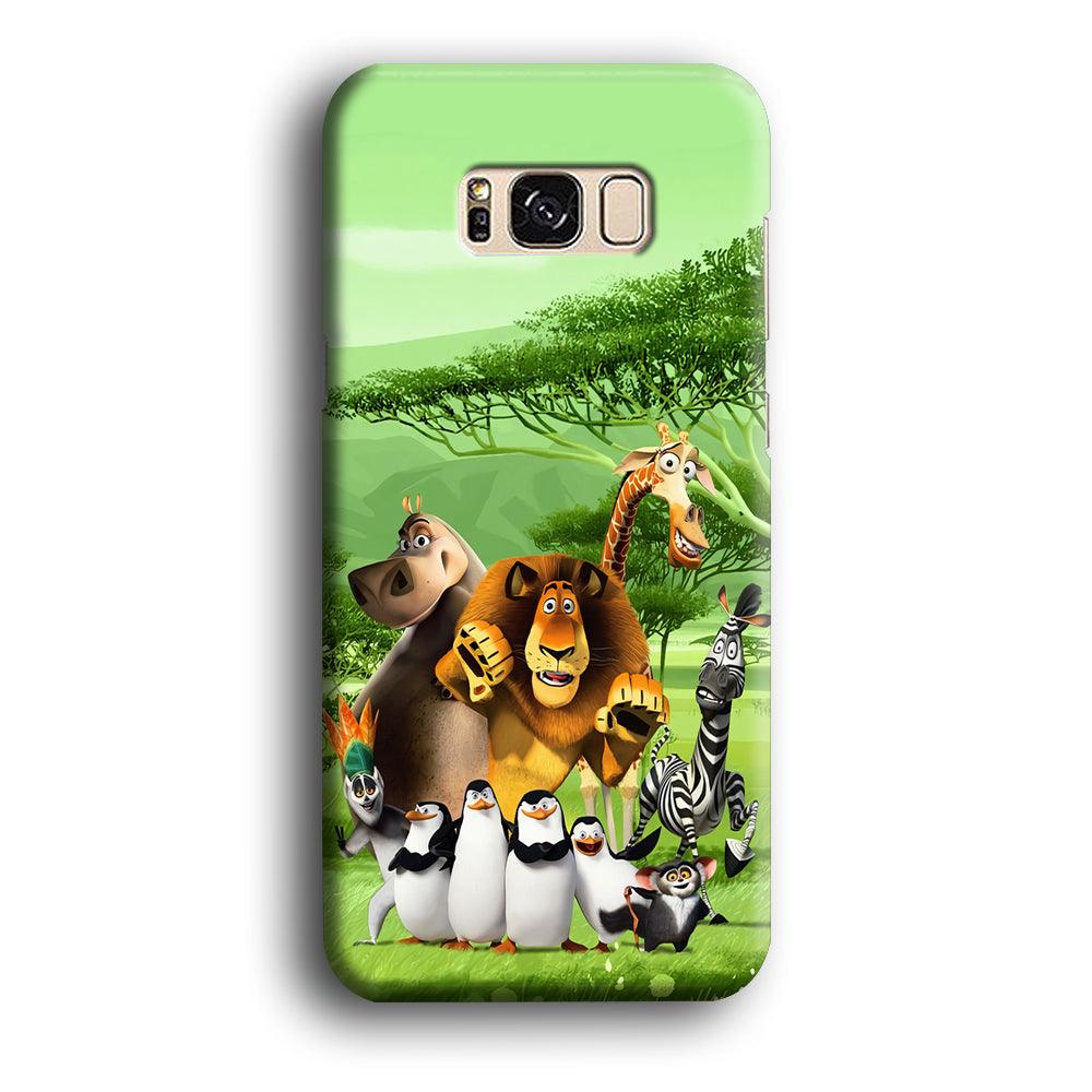 Madagascar Family Samsung Galaxy S8 Case-Plastic / Full Wrap (3D Case)-Xtracase
