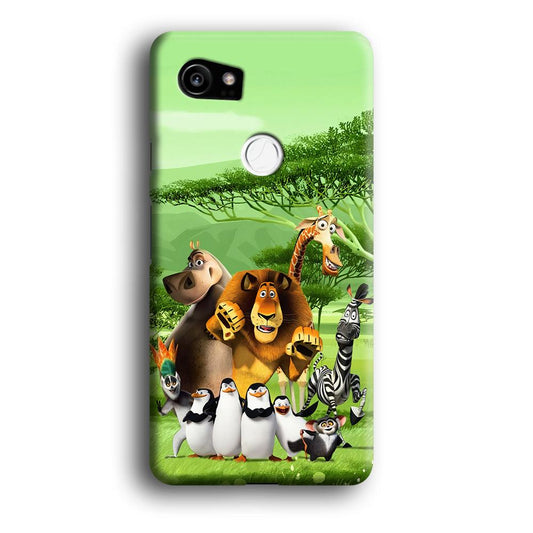 Madagascar Family Google Pixel 2 XL 3D Case-Xtracase