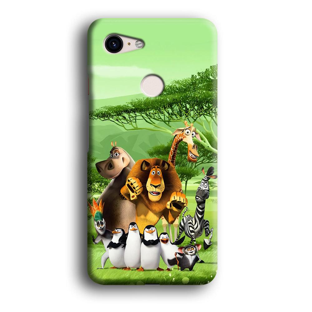 Madagascar Family Google Pixel 3 3D Case-Xtracase