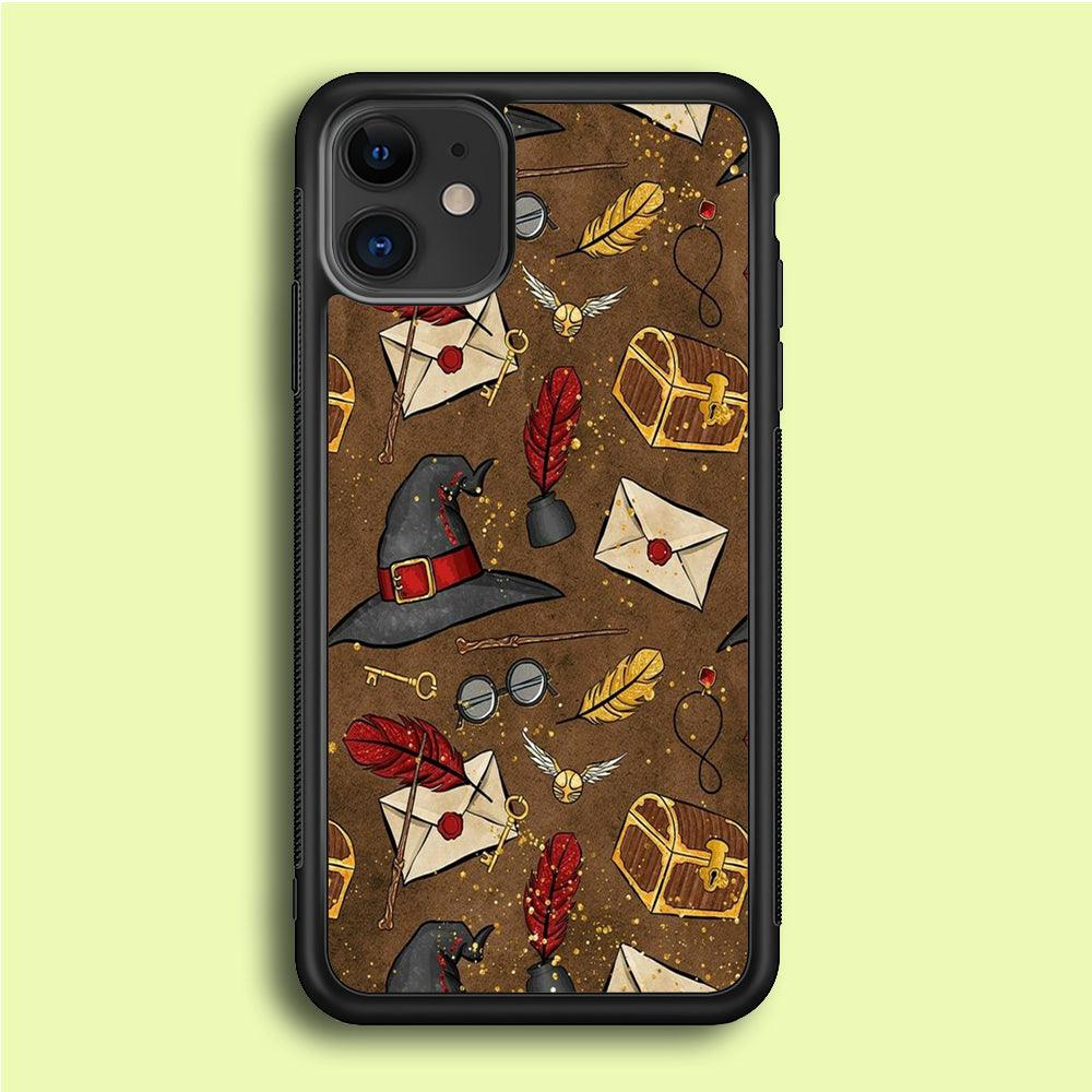 Magic Art 002 iPhone 12 Case-Rubber / Black (2D Case)-Xtracase