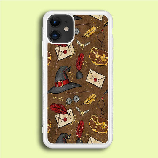 Magic Art 002 iPhone 12 Case-Rubber / White (2D Case)-Xtracase