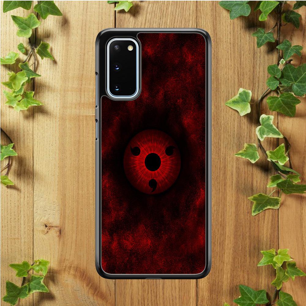 Mangekyou Sharingan Red Samsung Galaxy S20 Case-Rubber / White (2D Case)-Xtracase