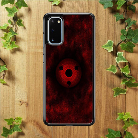 Mangekyou Sharingan Red Samsung Galaxy S20 Case-Rubber / White (2D Case)-Xtracase