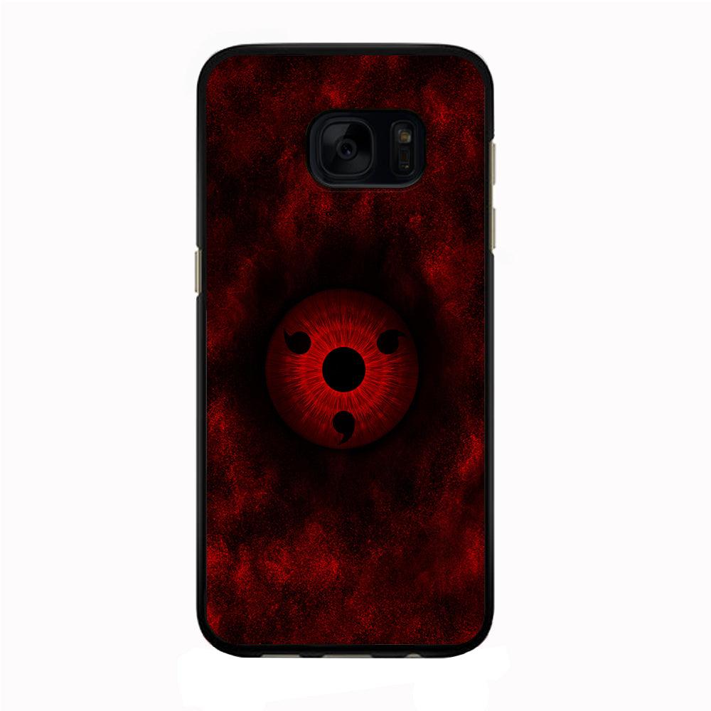 Mangekyou Sharingan Red Samsung Galaxy S7 Edge Case-Rubber / Black (2D Case)-Xtracase