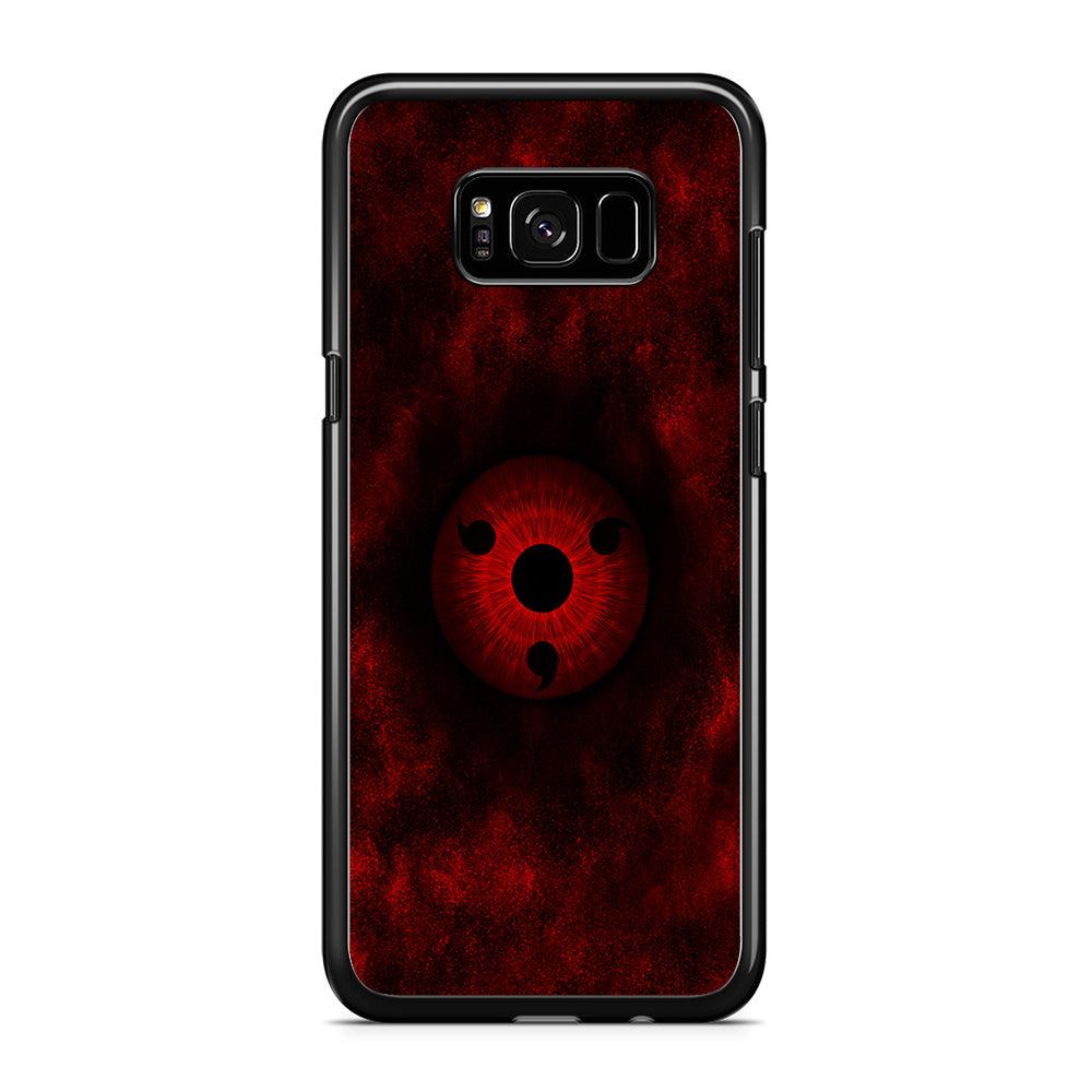 Mangekyou Sharingan Red Samsung Galaxy S8 Case-Rubber / Black (2D Case)-Xtracase