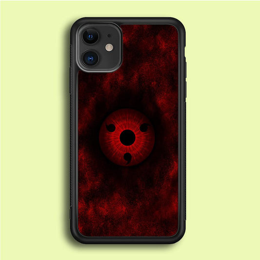 Mangekyou Sharingan Red iPhone 12 Mini Case-Plastic / Full Wrap (3D Case)-Xtracase