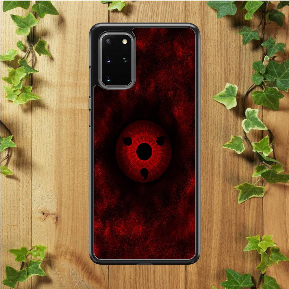 Mangekyou Sharingan Red Samsung Galaxy S20 Plus Case-Rubber / White (2D Case)-Xtracase