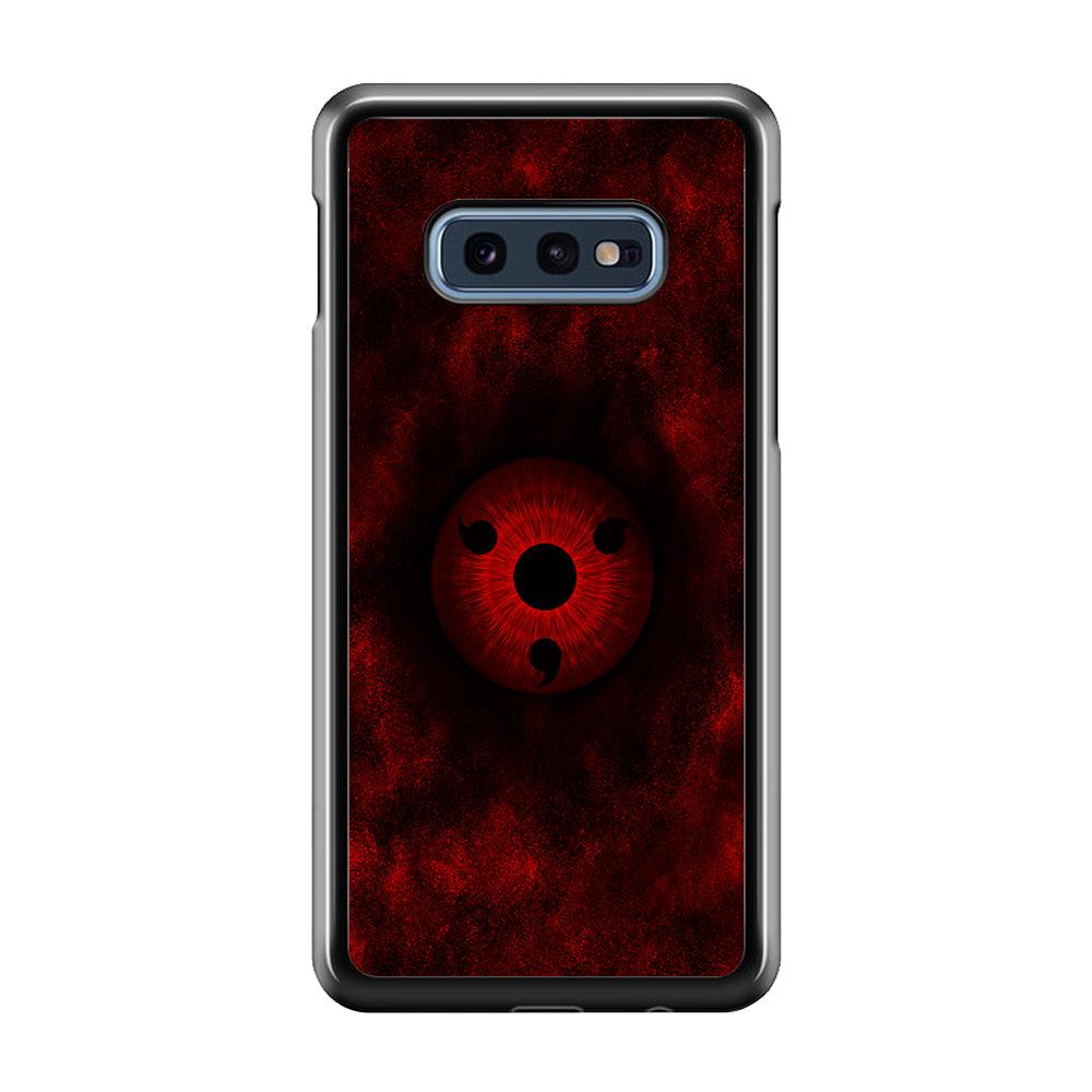 Mangekyou Sharingan Red Samsung Galaxy S10E Case-Rubber / White (2D Case)-Xtracase