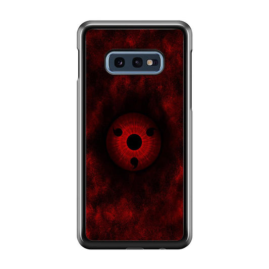Mangekyou Sharingan Red Samsung Galaxy S10E Case-Rubber / White (2D Case)-Xtracase