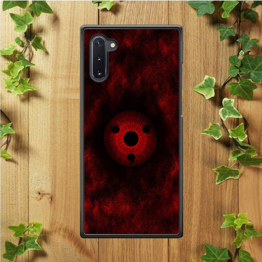 Mangekyou Sharingan Red Samsung Galaxy Note 10 Case-Rubber / White (2D Case)-Xtracase