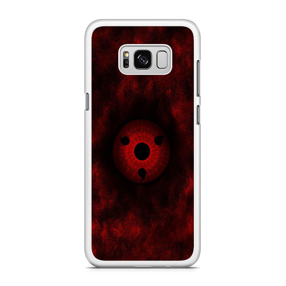 Mangekyou Sharingan Red Samsung Galaxy S8 Case-Rubber / White (2D Case)-Xtracase
