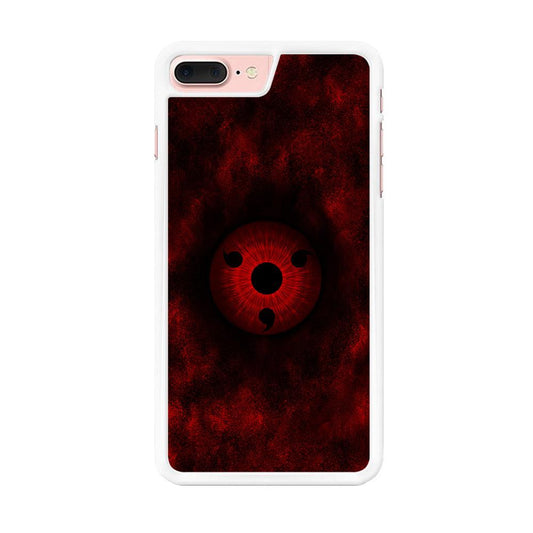 Mangekyou Sharingan Red iPhone 8 Plus Case-Rubber / White (2D Case)-Xtracase