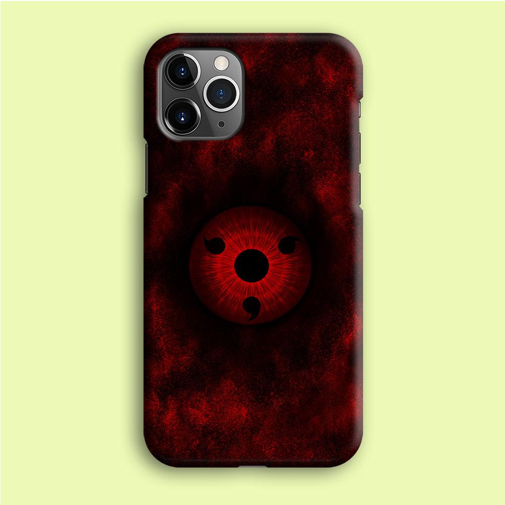 Mangekyou Sharingan Red iPhone 12 Pro Case-Plastic / Full Wrap (3D Case)-Xtracase