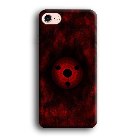 Mangekyou Sharingan Red iPhone 7 Case-Plastic / Full Wrap (3D Case)-Xtracase