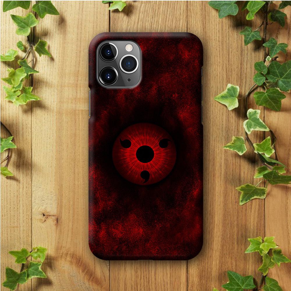 Mangekyou Sharingan Red iPhone 11 Pro Case-Plastic / Full Wrap (3D Case)-Xtracase