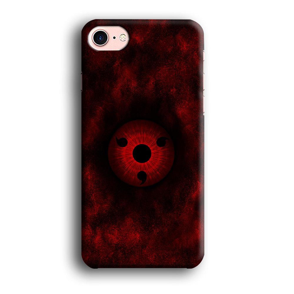 Mangekyou Sharingan Red iPhone SE 2020 Case-Plastic / Full Wrap (3D Case)-Xtracase