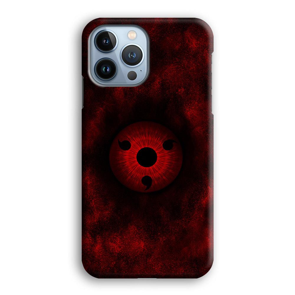 Mangekyou Sharingan Red iPhone 13 Pro Max Case-Plastic / Full Wrap (3D Case)-Xtracase
