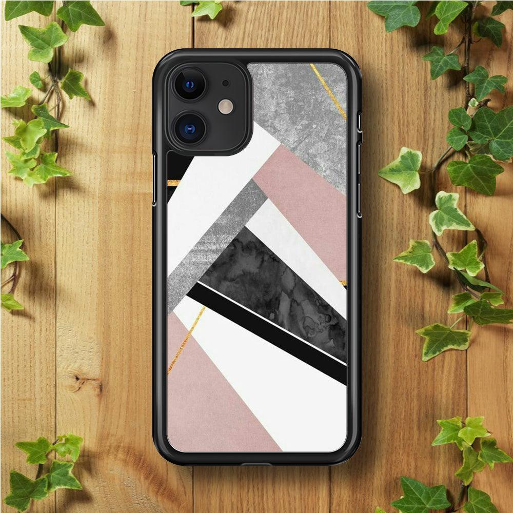 Marble Pattern 003 iPhone 11 Case-Rubber / Black (2D Case)-Xtracase