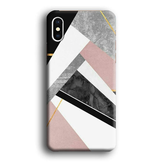 Marble Pattern 003 iPhone X Case-Plastic / Full Wrap (3D Case)-Xtracase