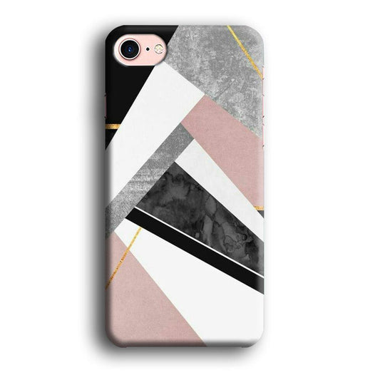 Marble Pattern 003 iPhone 8 Case-Plastic / Full Wrap (3D Case)-Xtracase
