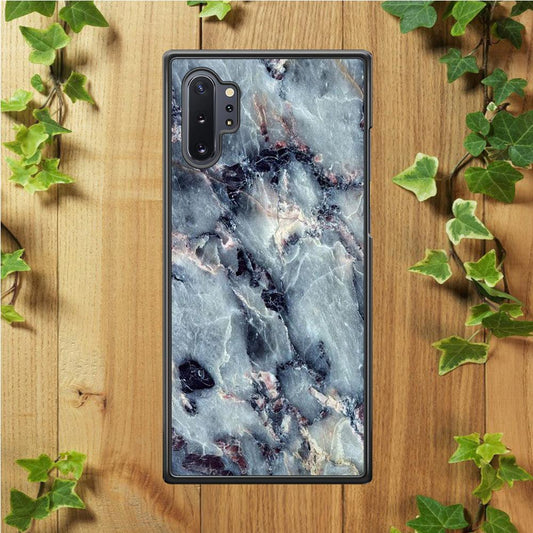 Marble Pattern 008 Samsung Galaxy Note 10 Plus Case-Rubber / White (2D Case)-Xtracase