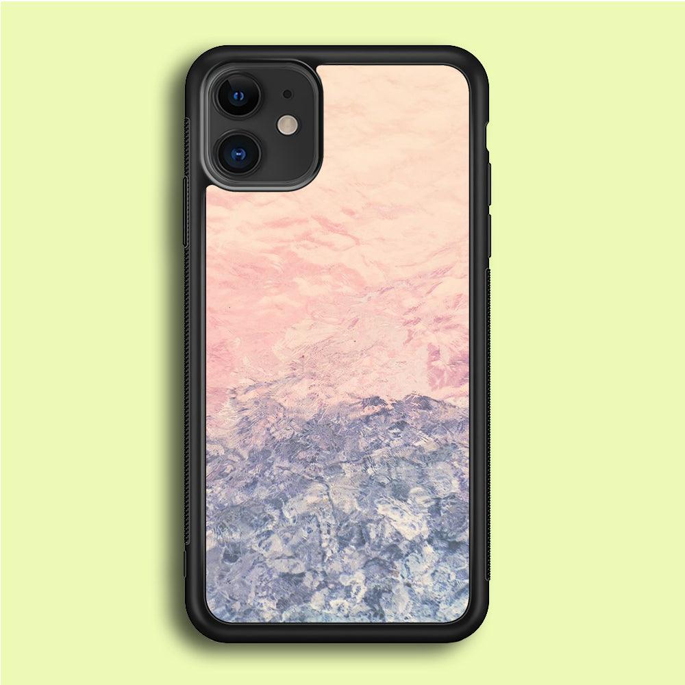 Marble Pattern 011 iPhone 12 Mini Case-Rubber / Black (2D Case)-Xtracase