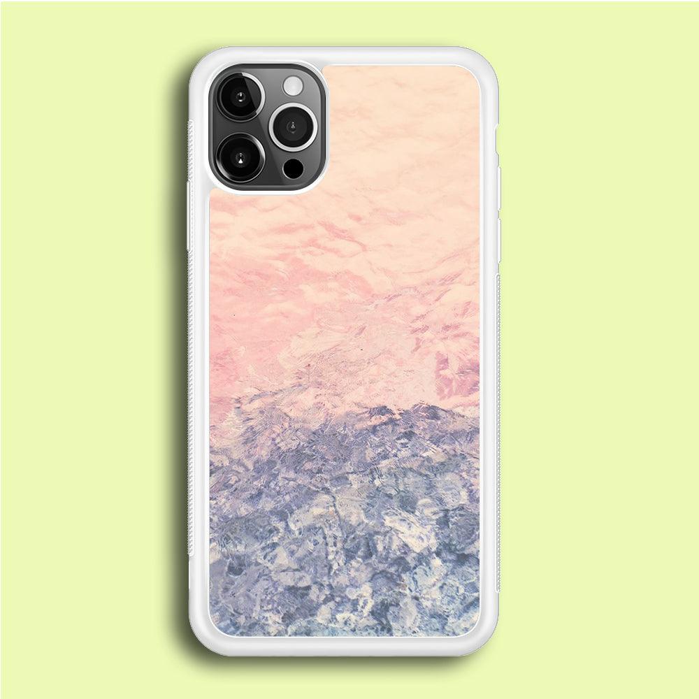 Marble Pattern 011 iPhone 12 Pro Case-Rubber / White (2D Case)-Xtracase