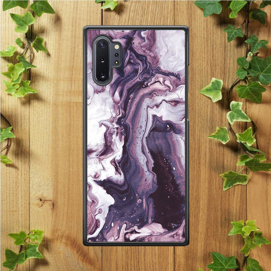 Marble Pattern 012 Samsung Galaxy Note 10 Plus Case-Rubber / White (2D Case)-Xtracase