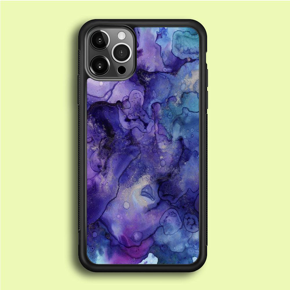 Marble Pattern 013 iPhone 12 Pro Case-Rubber / Black (2D Case)-Xtracase