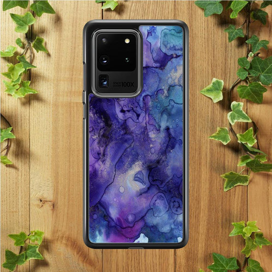 Marble Pattern 013 Samsung Galaxy S20 Ultra Case-Rubber / Black (2D Case)-Xtracase