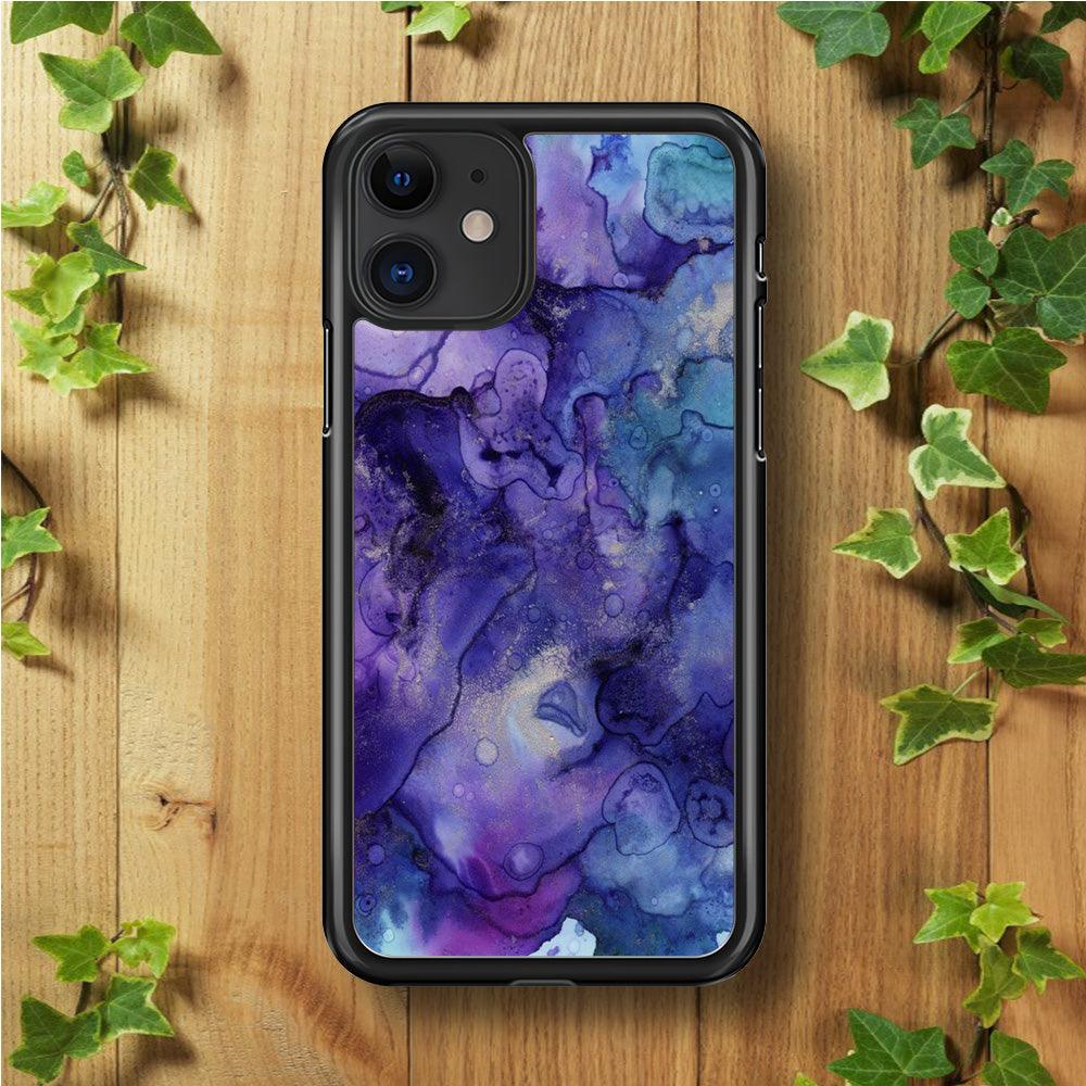 Marble Pattern 013 iPhone 11 Case-Rubber / Black (2D Case)-Xtracase