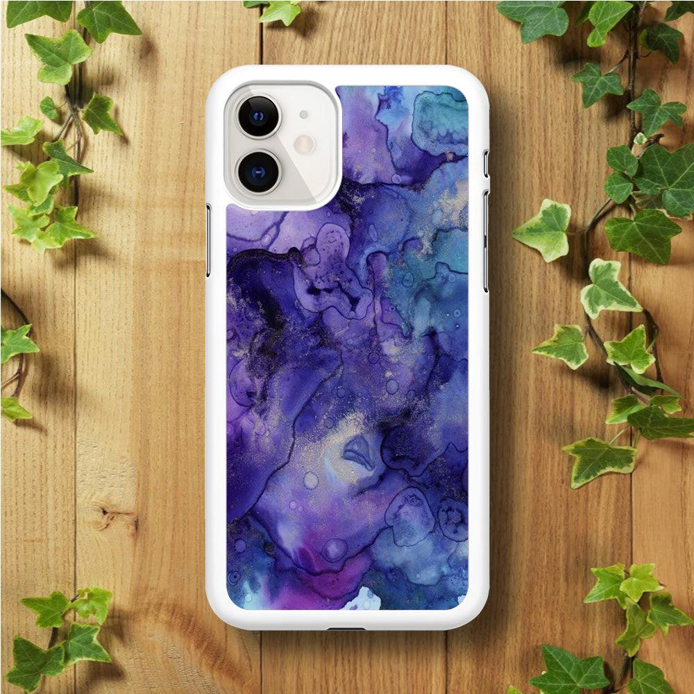 Marble Pattern 013 iPhone 11 Case-Rubber / White (2D Case)-Xtracase