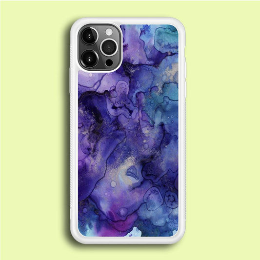 Marble Pattern 013 iPhone 12 Pro Case-Rubber / White (2D Case)-Xtracase