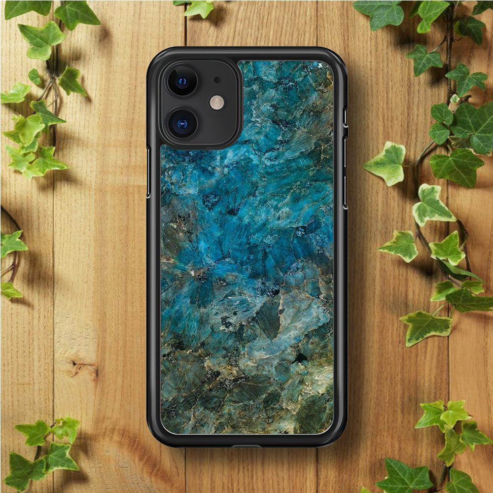 Marble Pattern 015 iPhone 11 Case-Rubber / Black (2D Case)-Xtracase