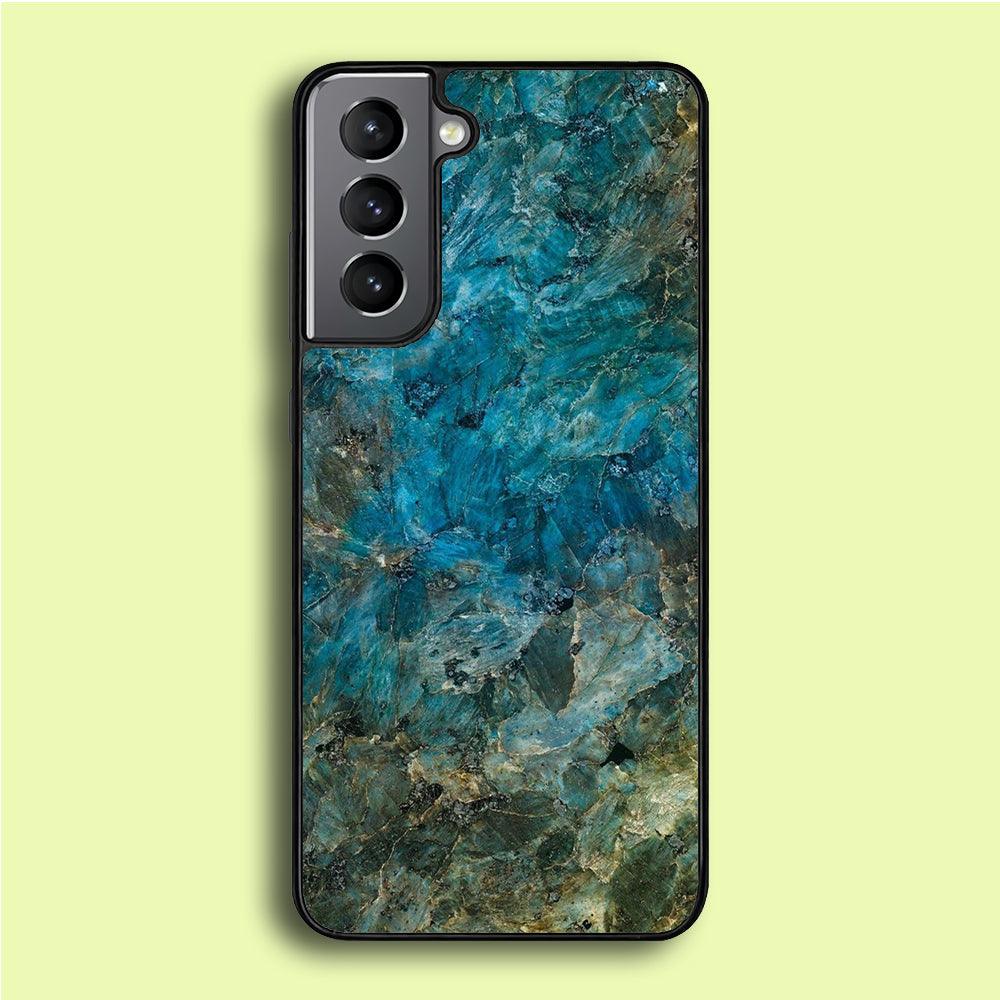 Marble Pattern 015 Samsung Galaxy S21 Plus Case-Rubber / White (2D Case)-Xtracase