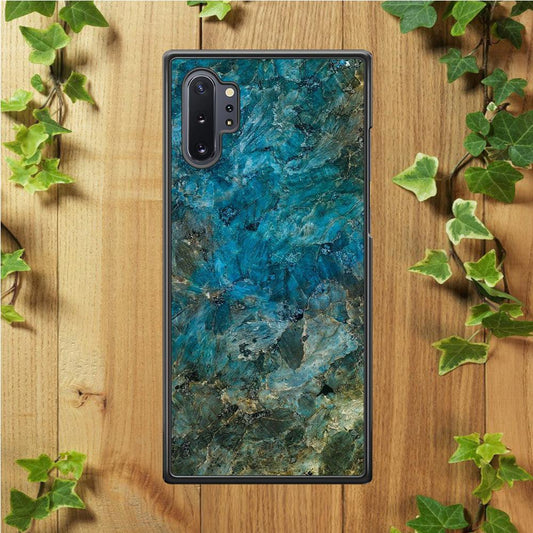 Marble Pattern 015 Samsung Galaxy Note 10 Plus Case-Rubber / Black (2D Case)-Xtracase