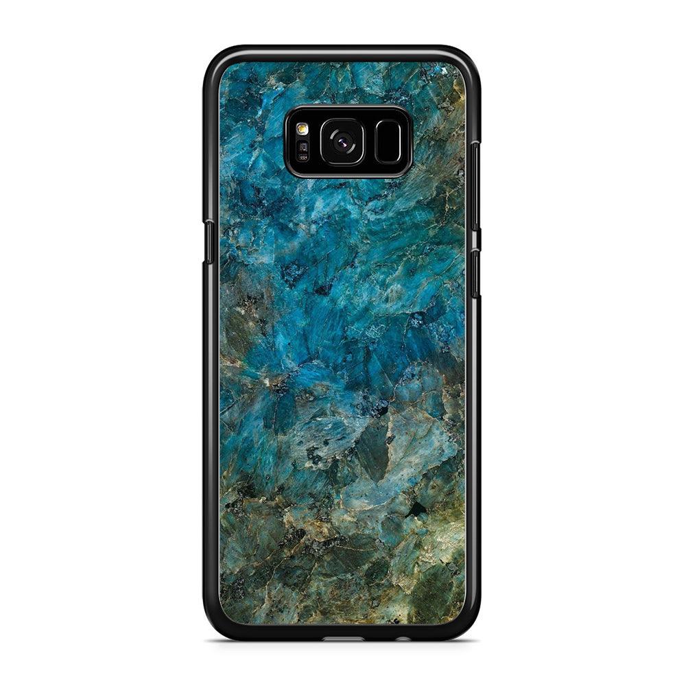 Marble Pattern 015 Samsung Galaxy S8 Plus Case-Rubber / Black (2D Case)-Xtracase