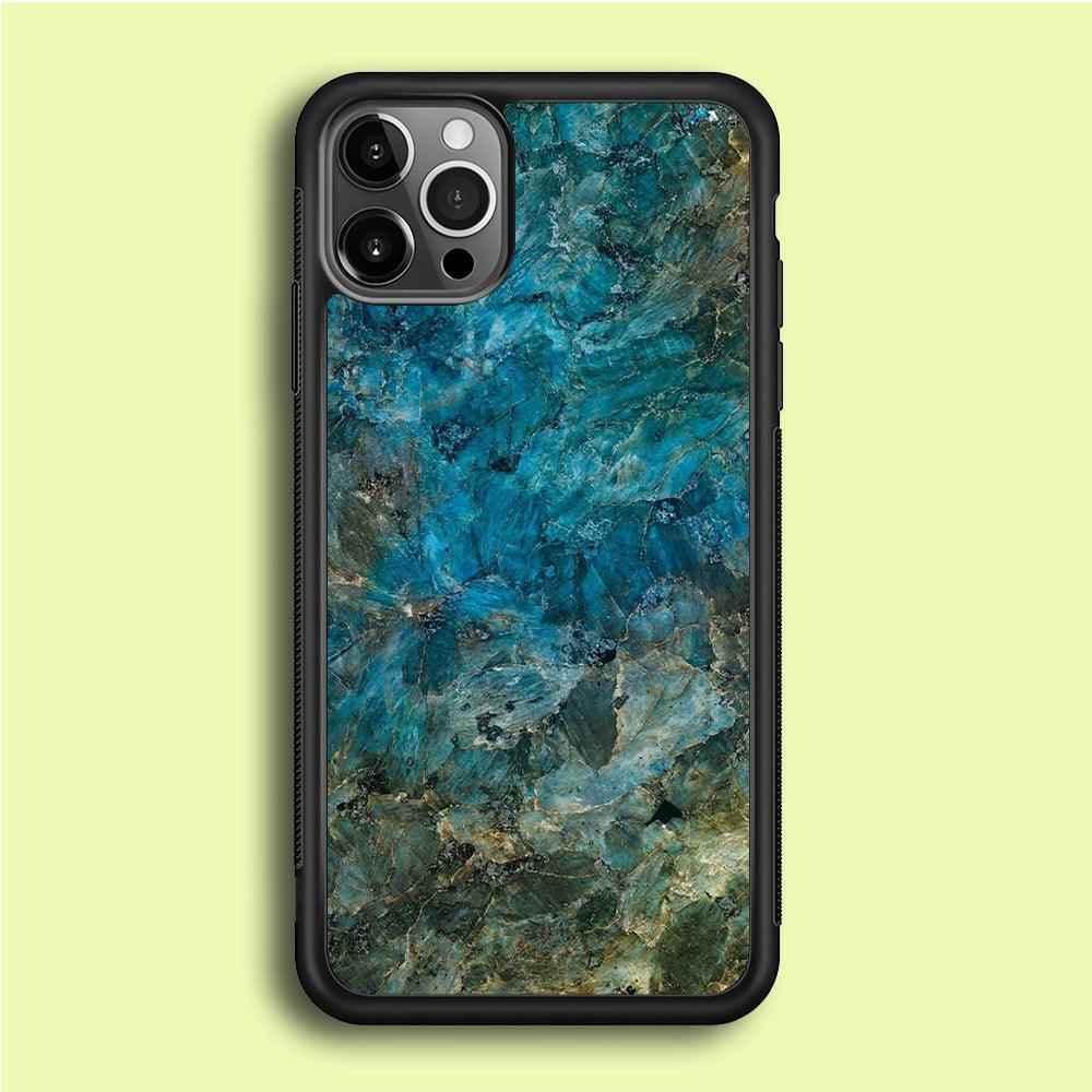Marble Pattern 015 iPhone 12 Pro Case-Rubber / Black (2D Case)-Xtracase
