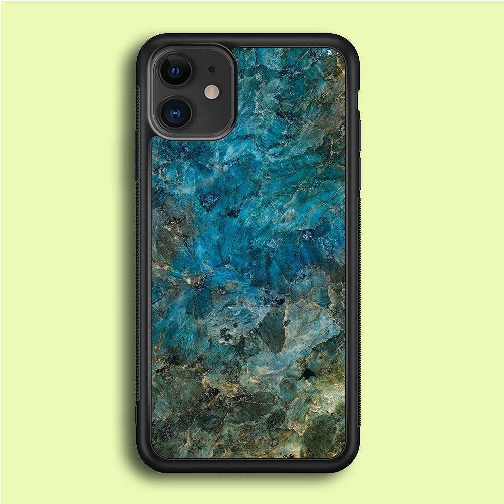 Marble Pattern 015 iPhone 12 Mini Case-Rubber / Black (2D Case)-Xtracase