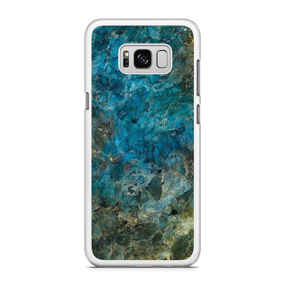 Marble Pattern 015 Samsung Galaxy S8 Plus Case-Rubber / White (2D Case)-Xtracase