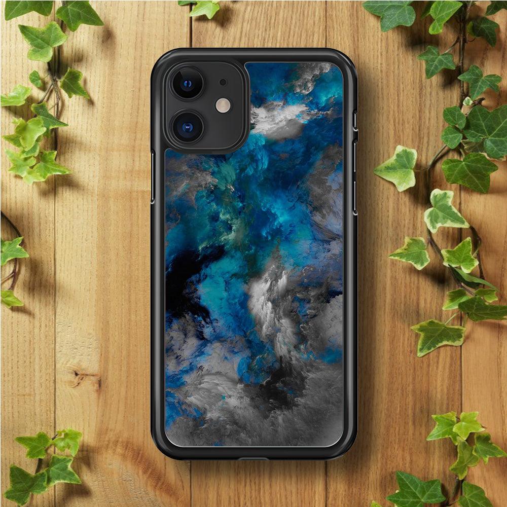 Marble Pattern 016 iPhone 11 Case-Rubber / Black (2D Case)-Xtracase