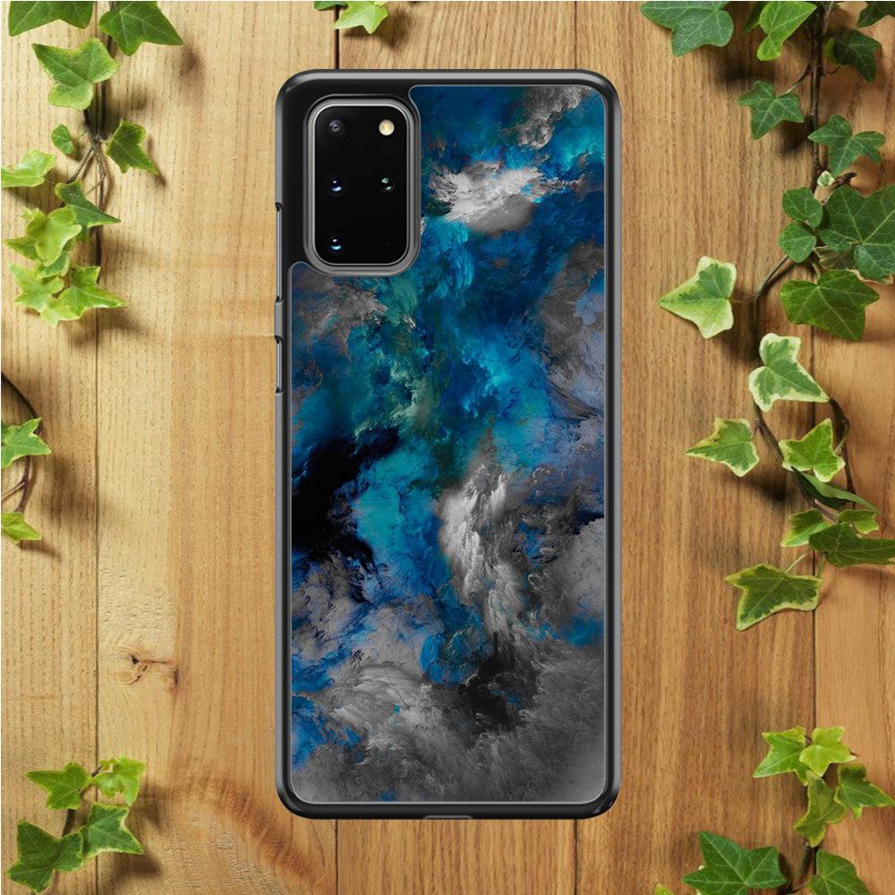 Marble Pattern 016 Samsung Galaxy S20 Plus Case-Rubber / White (2D Case)-Xtracase