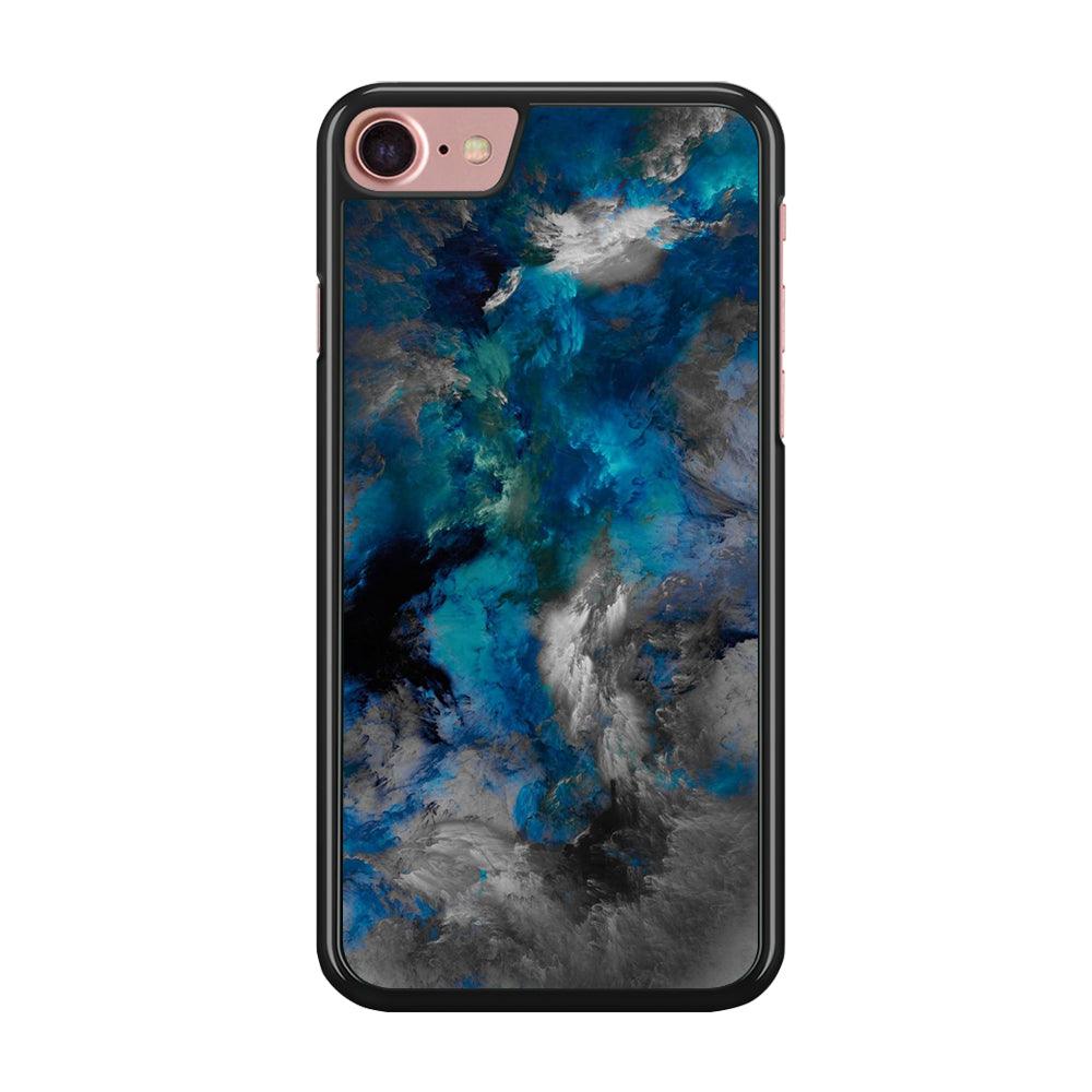 Marble Pattern 016 iPhone SE 2020 Case-Rubber / Black (2D Case)-Xtracase