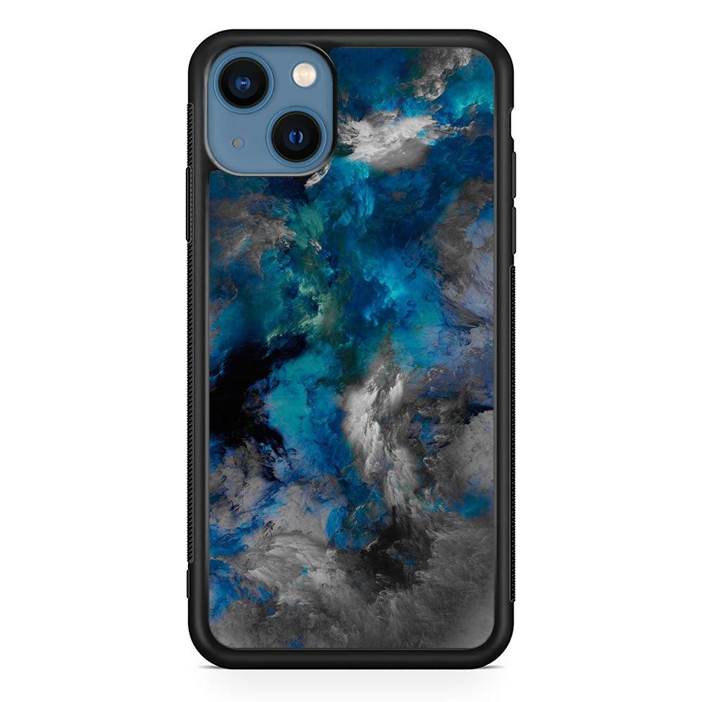Marble Pattern 016 iPhone 13 Mini Case-Rubber / Black (2D Case)-Xtracase