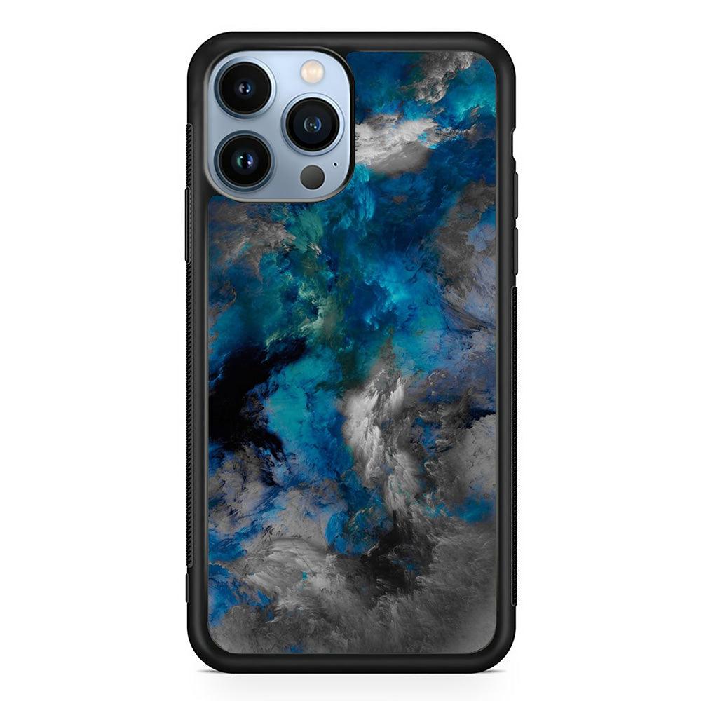 Marble Pattern 016 iPhone 13 Pro Case-Rubber / Black (2D Case)-Xtracase