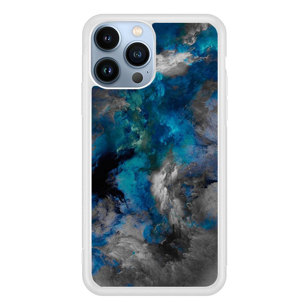Marble Pattern 016 iPhone 13 Pro Case-Rubber / White (2D Case)-Xtracase