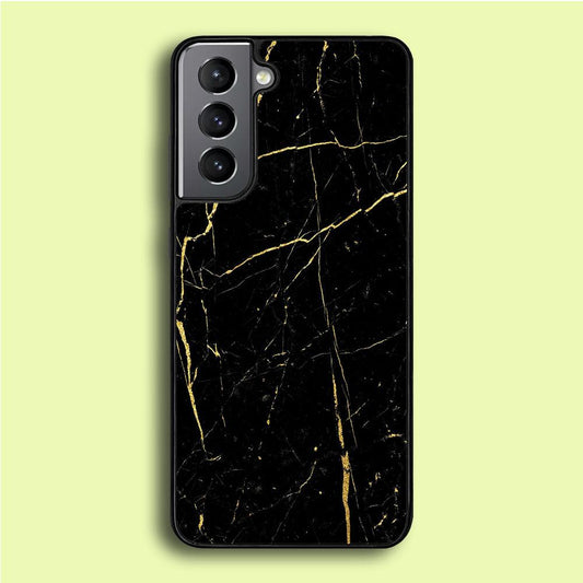 Marble Pattern 017 Samsung Galaxy S21 Plus Case-Rubber / Black (2D Case)-Xtracase
